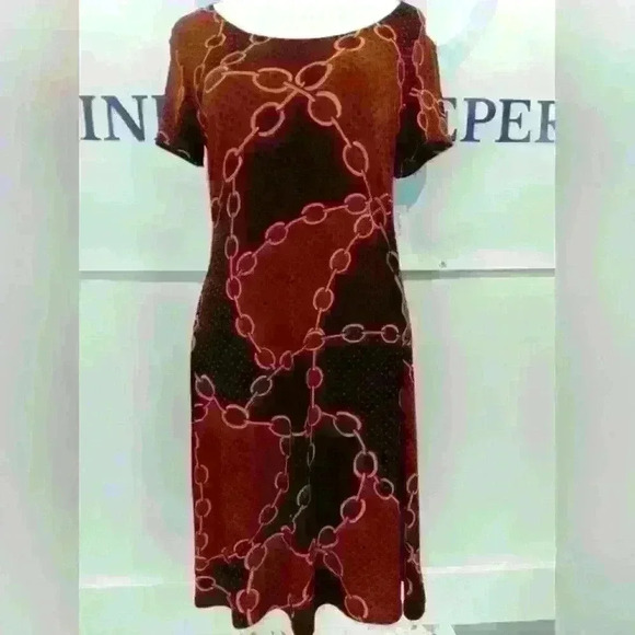 MSK by Dress Barn. Woman's size small, light fabric, rounded colla summer dress. - Picture 1 of 7